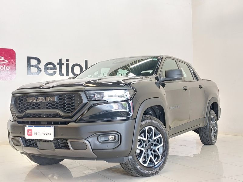 Ram RAMPAGE 2.0 TURBO DIESEL REBEL 4X4 AUTOMÁTICO 2023/2024 BETIOLO NOVOS E SEMINOVOS LAJEADO / Carros no Vale