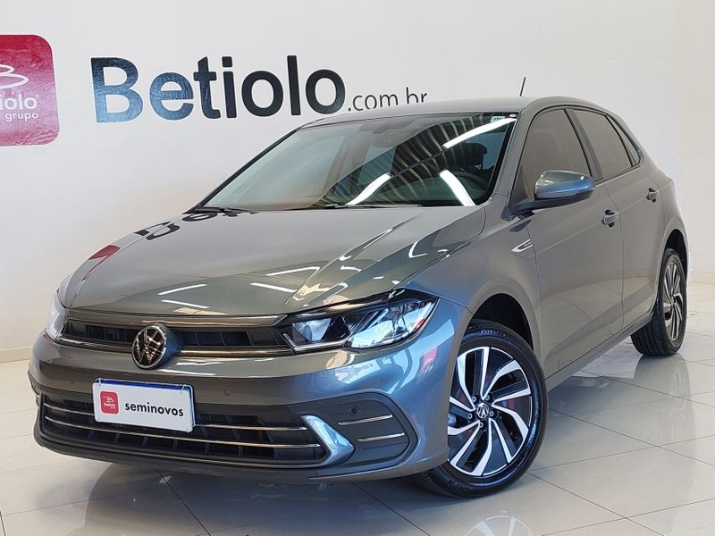 Volkswagen POLO 1.0 170 TSI HIGHLINE AUTOMÁTICO 2023/2024 BETIOLO NOVOS E SEMINOVOS LAJEADO / Carros no Vale