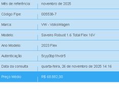 Volkswagen SAVEIRO 1.6 MSI ROBUST CS 16V FLEX 2P MANUAL 2022/2023 BETIOLO NOVOS E SEMINOVOS LAJEADO / Carros no Vale