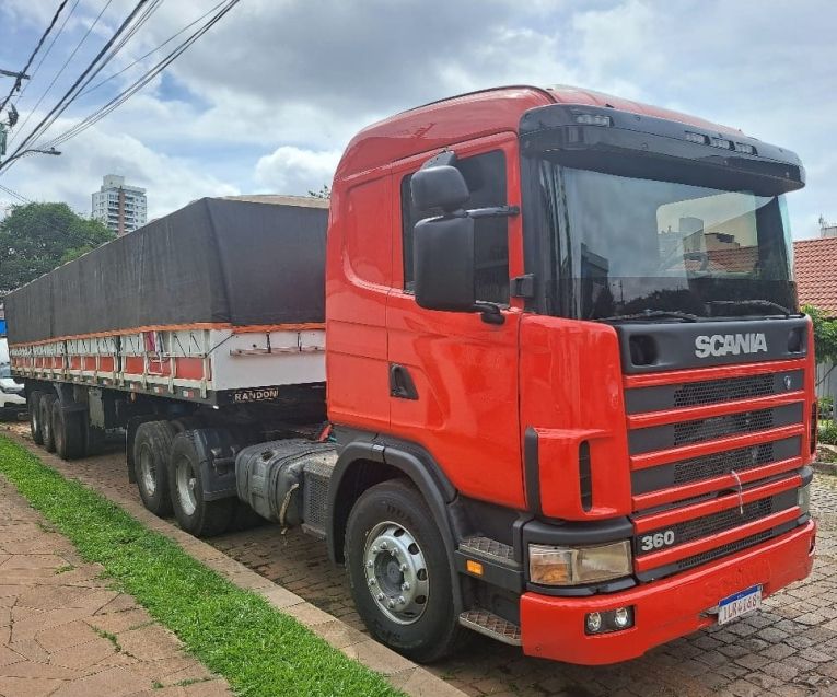 Scania G 360 R-124 GA 360 6×2 NZ + Guerra 04 2004/2004 CAMINHÕES & CAMIONETAS PASSO FUNDO / Carros no Vale