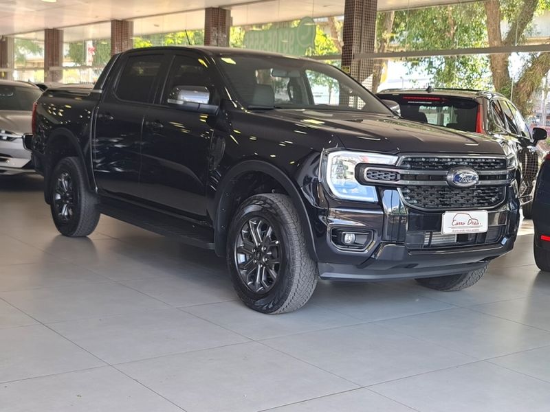 Ford RANGER 2.0 TURBO DIESEL CD BLACK 4X2 AUTOMÁTICO 2024/2025 CARRO DEZ NOVO HAMBURGO / Carros no Vale