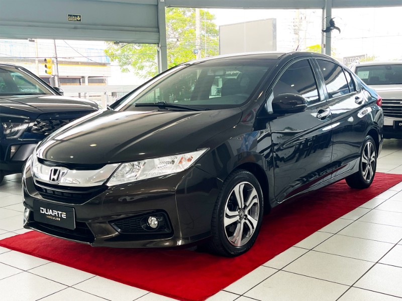 HONDA CITY 1.5 EX 16V FLEX 4P AUTOMÁTICO 2015/2015 DUARTE VEÍCULOS PORTO ALEGRE / Carros no Vale