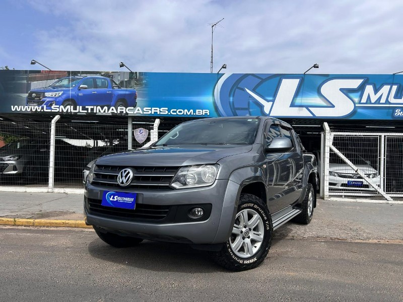 VOLKSWAGEN AMAROK TRENDLINE CD 2.0 TDI 4X4 DIES AUT 2013/2013 LS MULTIMARCAS VENÂNCIO AIRES / Carros no Vale