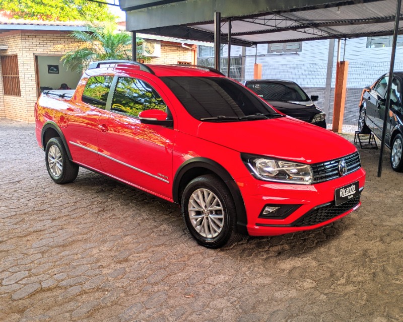 VOLKSWAGEN SAVEIRO CD HIGHLINE 1.6 2016/2017 RICARDO VEÍCULOS TEUTÔNIA / Carros no Vale