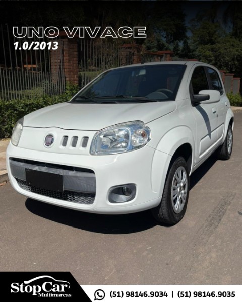 FIAT UNO 1.0 EVO VIVACE 8V 2013/2013 STOPCAR MULTIMARCAS ESTRELA / Carros no Vale