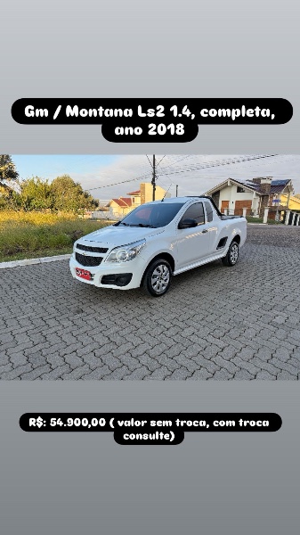 CHEVROLET MONTANA LS 1.4 ECONOFLEX 8V 2P 2018/2018 ELY AUTOMÓVEIS LAJEADO / Carros no Vale