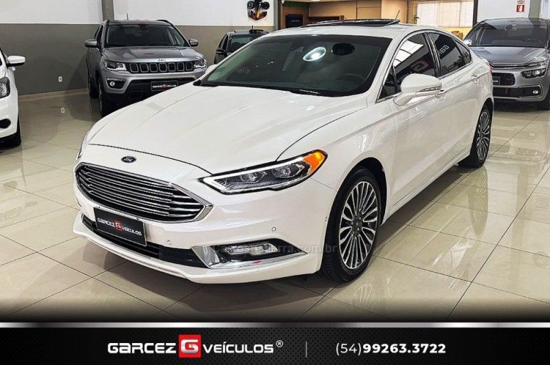 FORD FUSION 2.0 TITANIUM GTDI ECOBOOST AWD 2016/2017 GARCEZ VEÍCULOS BENTO GONÇALVES / Carros no Vale