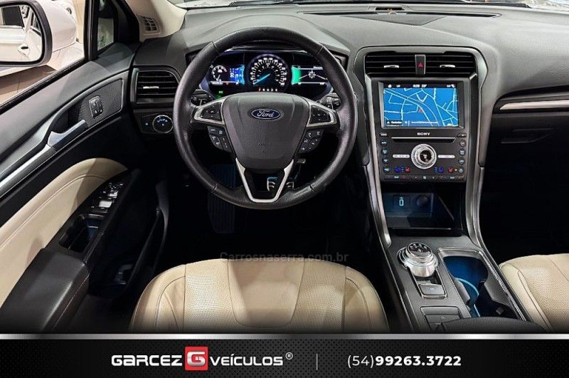 FORD FUSION 2.0 TITANIUM GTDI ECOBOOST AWD 2016/2017 GARCEZ VEÍCULOS BENTO GONÇALVES / Carros no Vale