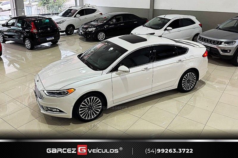 FORD FUSION 2.0 TITANIUM GTDI ECOBOOST AWD 2016/2017 GARCEZ VEÍCULOS BENTO GONÇALVES / Carros no Vale