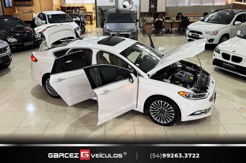 FORD FUSION 2.0 TITANIUM GTDI ECOBOOST AWD 2016/2017 GARCEZ VEÍCULOS BENTO GONÇALVES / Carros no Vale
