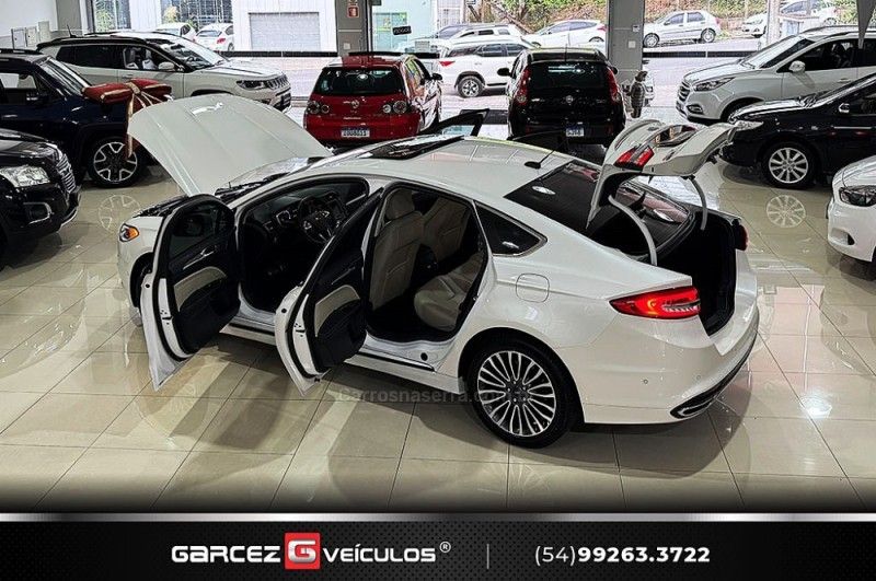 FORD FUSION 2.0 TITANIUM GTDI ECOBOOST AWD 2016/2017 GARCEZ VEÍCULOS BENTO GONÇALVES / Carros no Vale