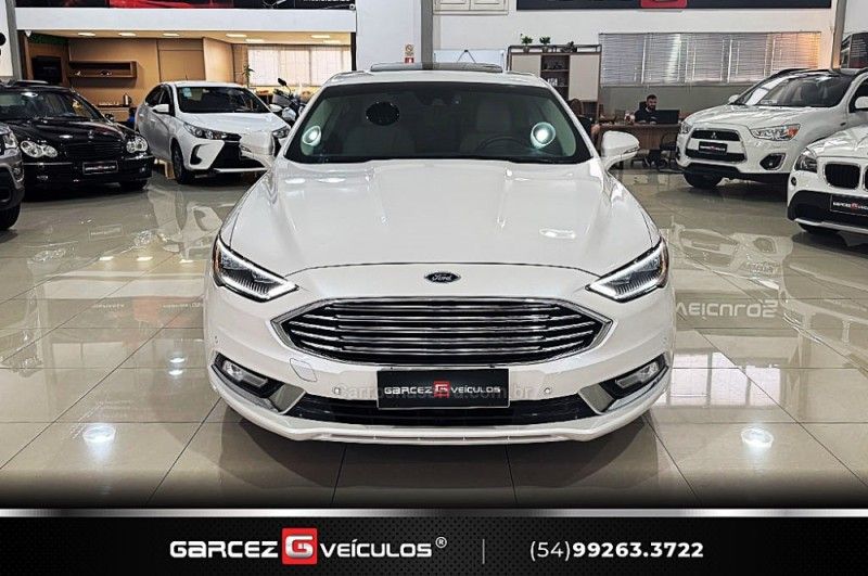 FORD FUSION 2.0 TITANIUM GTDI ECOBOOST AWD 2016/2017 GARCEZ VEÍCULOS BENTO GONÇALVES / Carros no Vale