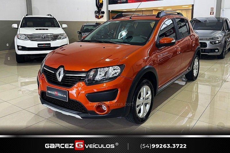 RENAULT SANDERO 1.6 STEPWAY 8V 2015/2016 GARCEZ VEÍCULOS BENTO GONÇALVES / Carros no Vale RENAULT SANDERO 1.6 STEPWAY 8V 2015/2016 GARCEZ VEÍCULOS BENTO GONÇALVES / Carros no Vale