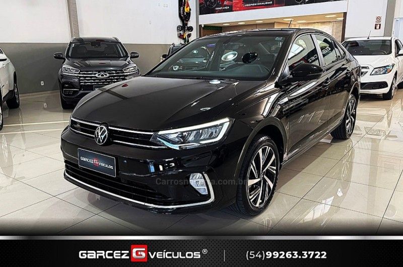 VOLKSWAGEN VIRTUS 1.0 200 TSI HIGHLINE 2023/2023 GARCEZ VEÍCULOS BENTO GONÇALVES / Carros no Vale