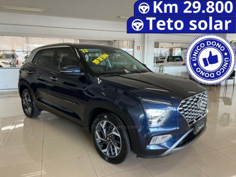 HYUNDAI CRETA 1.0 PLATINUM TURBO 12V 2023/2023 CIMIRRO AUTOMÓVEIS TAQUARA / Carros no Vale HYUNDAI CRETA 1.0 PLATINUM TURBO 12V 2023/2023 CIMIRRO AUTOMÓVEIS TAQUARA / Carros no Vale