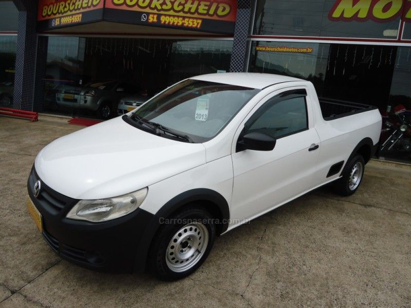 VOLKSWAGEN SAVEIRO 1.6 CL CS 8V 2012/2013 BOURSCHEID CARROS E MOTOS SANTA CLARA DO SUL / Carros no Vale