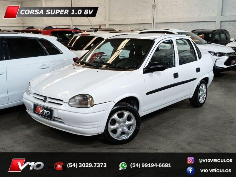 CHEVROLET CORSA 1.0 MPFI SUPER SEDAN 8V 1998/1999 V10 VEÍCULOS CAXIAS DO SUL / Carros no Vale
