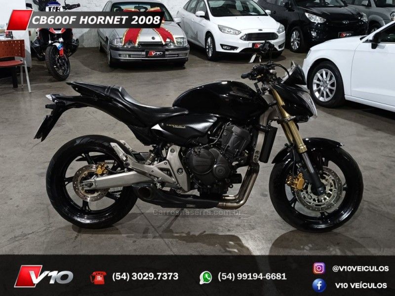 Honda Motos CB 600F HORNET 2008/2008 V10 VEÍCULOS CAXIAS DO SUL / Carros no Vale