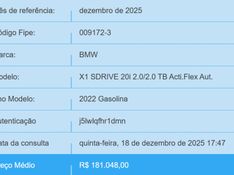 BMW X1 2.0 16V TURBO ACTIVEFLEX SDRIVE20I GP 4P AUTOMÁTICO 2021/2022 BETIOLO NOVOS E SEMINOVOS LAJEADO / Carros no Vale