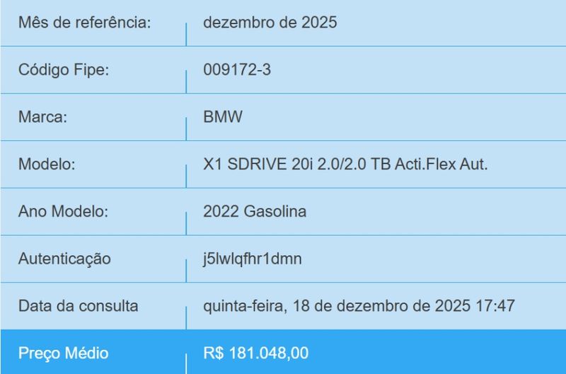 BMW X1 2.0 16V TURBO ACTIVEFLEX SDRIVE20I GP 4P AUTOMÁTICO 2021/2022 BETIOLO NOVOS E SEMINOVOS LAJEADO / Carros no Vale