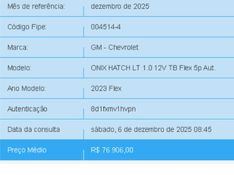 Chevrolet ONIX 1.0 TURBO FLEX LT AUTOMÁTICO 2022/2023 BETIOLO NOVOS E SEMINOVOS LAJEADO / Carros no Vale