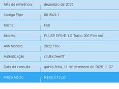 Fiat PULSE 1.0 TURBO 200 FLEX DRIVE CVT 2022/2022 BETIOLO NOVOS E SEMINOVOS LAJEADO / Carros no Vale