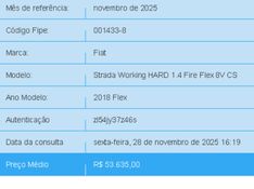 Fiat STRADA 1.4 MPI HARD WORKING CS 8V FLEX 2P MANUAL 2018/2018 BETIOLO NOVOS E SEMINOVOS LAJEADO / Carros no Vale