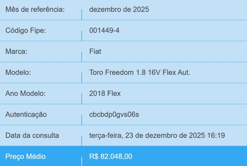 Fiat TORO 1.8 16V EVO FLEX FREEDOM AT6 2017/2018 BETIOLO NOVOS E SEMINOVOS LAJEADO / Carros no Vale