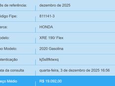 Honda XRE 190 ABS 2020/2020 BETIOLO NOVOS E SEMINOVOS LAJEADO / Carros no Vale