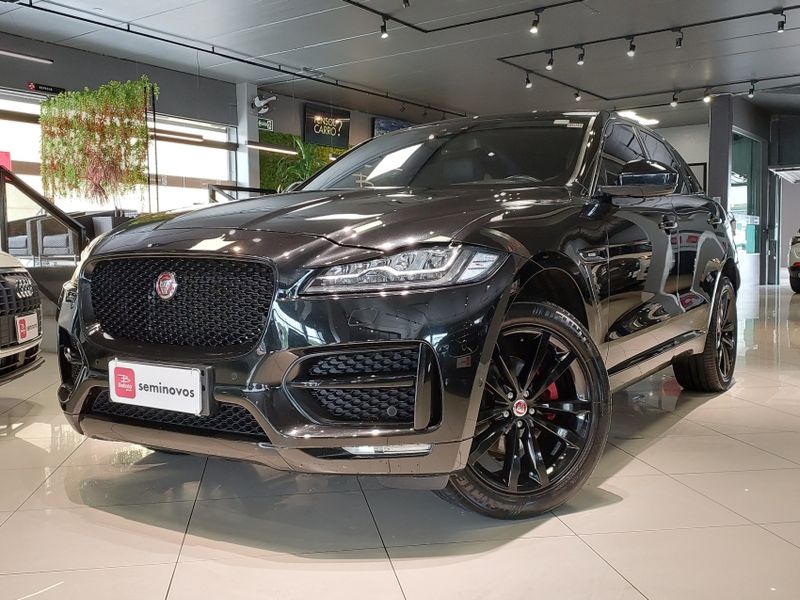Jaguar F-PACE 2.0 16V INGENIUM R-SPORT AWD 4P AUTOMÁTICO 2018/2018 BETIOLO NOVOS E SEMINOVOS LAJEADO / Carros no Vale