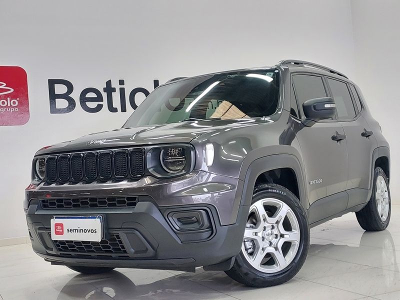 JEEP RENEGADE 1.3 T270 TURBO FLEX SPORT AT6 2022/2022 BETIOLO NOVOS E SEMINOVOS LAJEADO / Carros no Vale