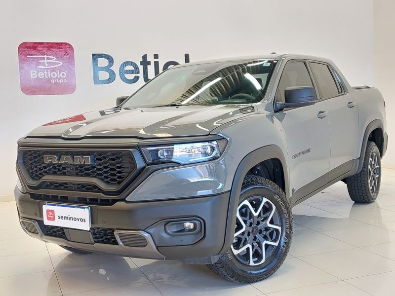 Ram RAMPAGE 2.0 TURBO DIESEL REBEL 4X4 AUTOMÁTICO 2023/2024 BETIOLO NOVOS E SEMINOVOS LAJEADO / Carros no Vale Ram RAMPAGE 2.0 TURBO DIESEL REBEL 4X4 AUTOMÁTICO 2023/2024 BETIOLO NOVOS E SEMINOVOS LAJEADO / Carros no Vale