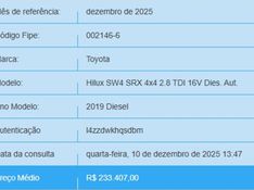 Toyota HILUX SW4 2.8 SRX 4X4 16V TURBO INTERCOOLER DIESEL 4P AUTOMÁTICO 2019/2019 BETIOLO NOVOS E SEMINOVOS LAJEADO / Carros no Vale