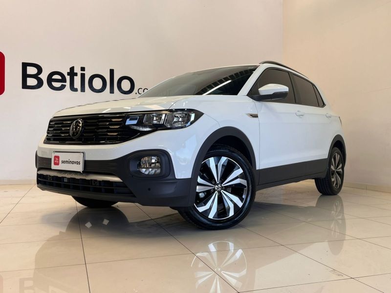 Volkswagen T-CROSS 1.0 200 TSI TOTAL FLEX COMFORTLINE AUTOMÁTICO 2023/2023 BETIOLO NOVOS E SEMINOVOS LAJEADO / Carros no Vale