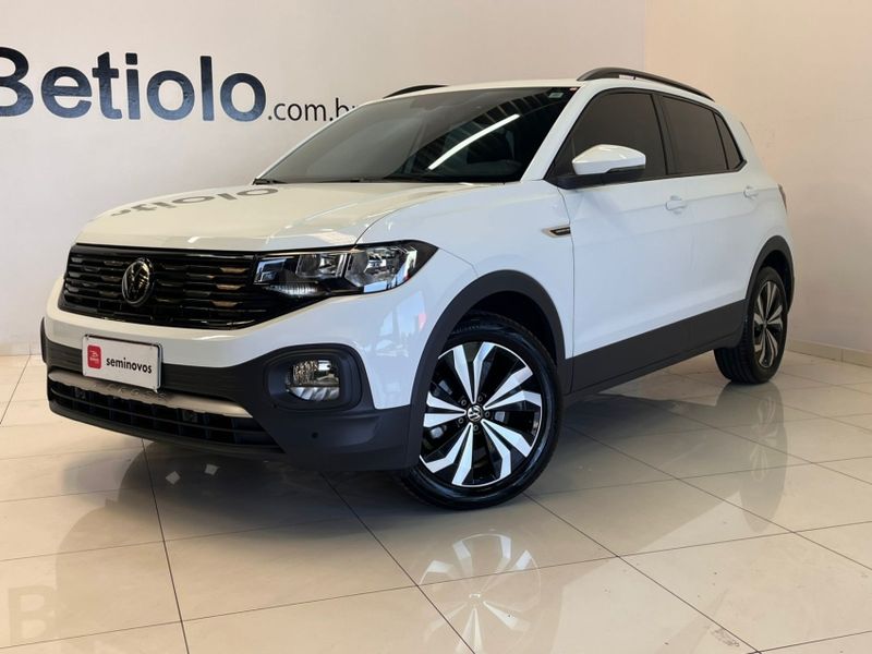 Volkswagen T-CROSS 1.0 200 TSI TOTAL FLEX COMFORTLINE AUTOMÁTICO 2023/2023 BETIOLO NOVOS E SEMINOVOS LAJEADO / Carros no Vale