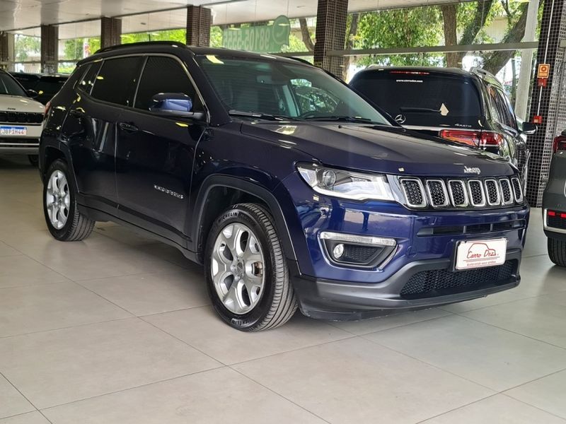 JEEP COMPASS 2.0 16V FLEX LONGITUDE AUTOMÁTICO 2020/2021 CARRO DEZ NOVO HAMBURGO / Carros no Vale