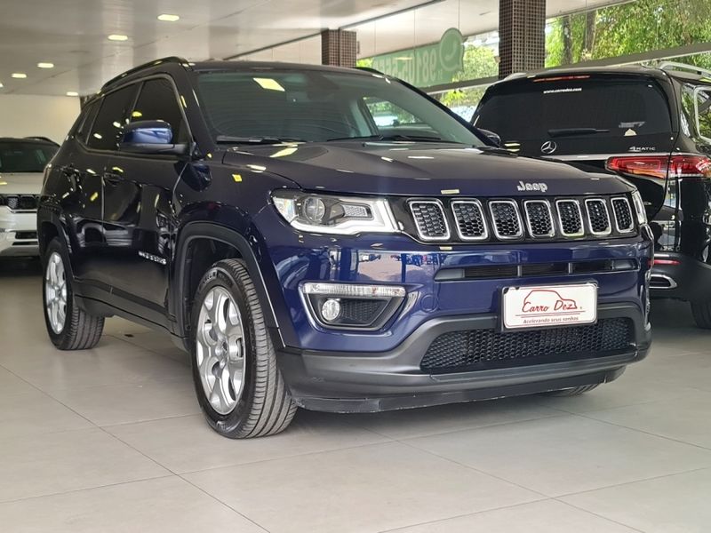 JEEP COMPASS 2.0 16V FLEX LONGITUDE AUTOMÁTICO 2020/2021 CARRO DEZ NOVO HAMBURGO / Carros no Vale