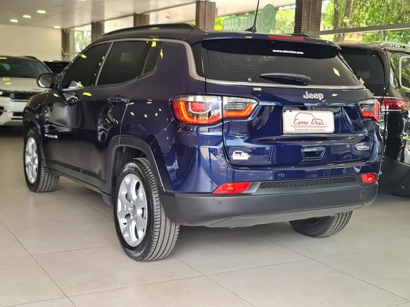 JEEP COMPASS 2.0 16V FLEX LONGITUDE AUTOMÁTICO 2020/2021 CARRO DEZ NOVO HAMBURGO / Carros no Vale