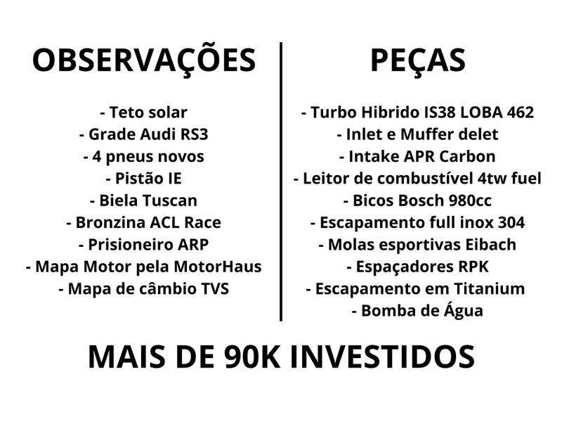 Audi S3 Sedan 2.0 TFSI Quattro 286cv S-tronic 2015/2016 CONCEPT MOTORS PASSO FUNDO / Carros no Vale
