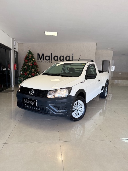 VOLKSWAGEN SAVEIRO 1.6 MSI ROBUST CD 8V FLEX 2P MANUAL 2021/2021 MALAGGI VEÍCULOS ENCANTADO / Carros no Vale