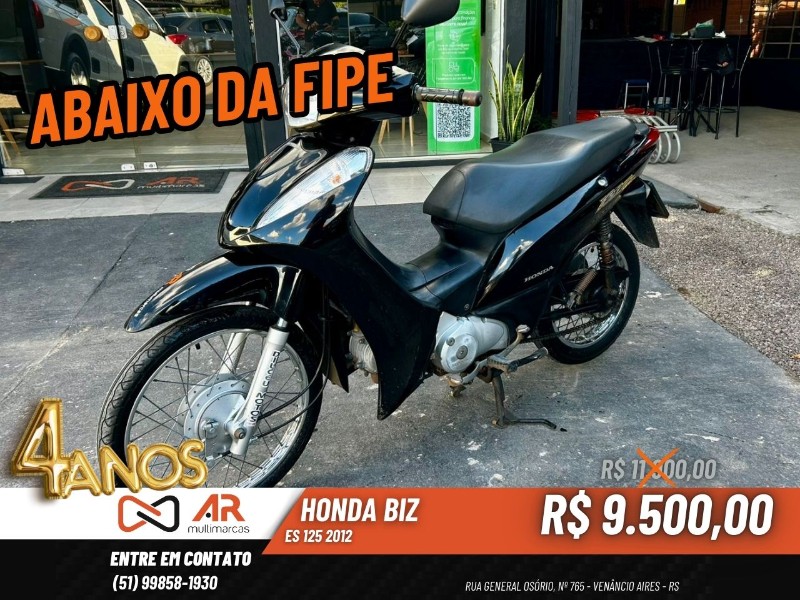HONDA MOTOS BIZ 125 ES /2012 AR MULTIMARCAS VENÂNCIO AIRES / Carros no Vale