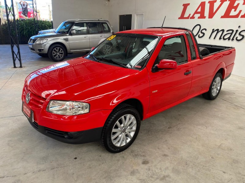 VOLKSWAGEN SAVEIRO TREND 1.6 2008/2009 LAVENDA VEÍCULOS ARROIO DO MEIO / Carros no Vale