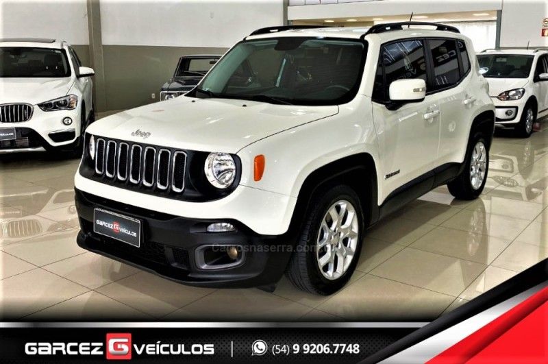 JEEP RENEGADE 1.8 16V LONGITUDE 2016/2017 GARCEZ VEÍCULOS BENTO GONÇALVES / Carros no Vale