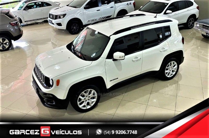 JEEP RENEGADE 1.8 16V LONGITUDE 2016/2017 GARCEZ VEÍCULOS BENTO GONÇALVES / Carros no Vale