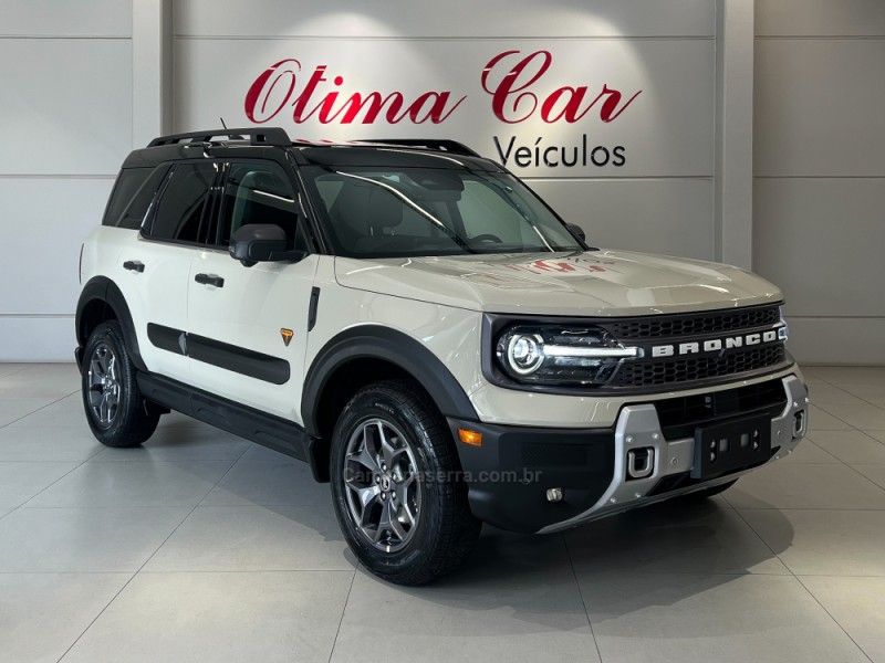 FORD BRONCO 2.0 SPORT BADLANDS 16V 2025/2025 ÓTIMA CAR FLORES DA CUNHA / Carros no Vale FORD BRONCO 2.0 SPORT BADLANDS 16V 2025/2025 ÓTIMA CAR FLORES DA CUNHA / Carros no Vale