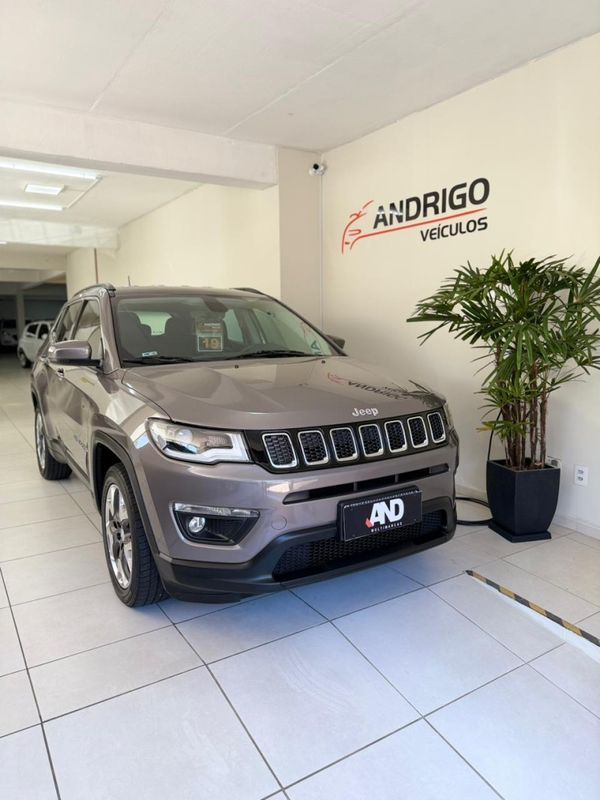 JEEP COMPASS 2.0 16V LONGITUDE 2019/2019 ANDRIGO VEÍCULOS CAXIAS DO SUL / Carros no Vale