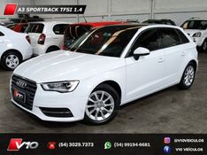 AUDI A3 1.4 TFSI SPORTBACK 16V S-TRONIC 2015/2016 V10 VEÍCULOS CAXIAS DO SUL / Carros no Vale
