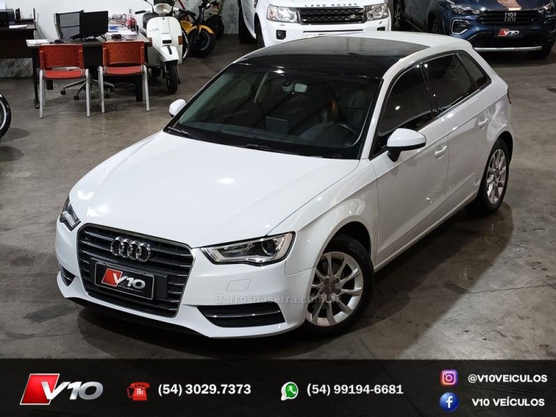 AUDI A3 1.4 TFSI SPORTBACK 16V S-TRONIC 2015/2016 V10 VEÍCULOS CAXIAS DO SUL / Carros no Vale