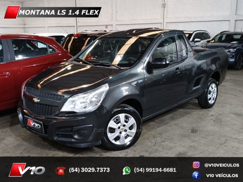 CHEVROLET MONTANA 1.4 MPFI LS CS 8V 2016/2017 V10 VEÍCULOS CAXIAS DO SUL / Carros no Vale