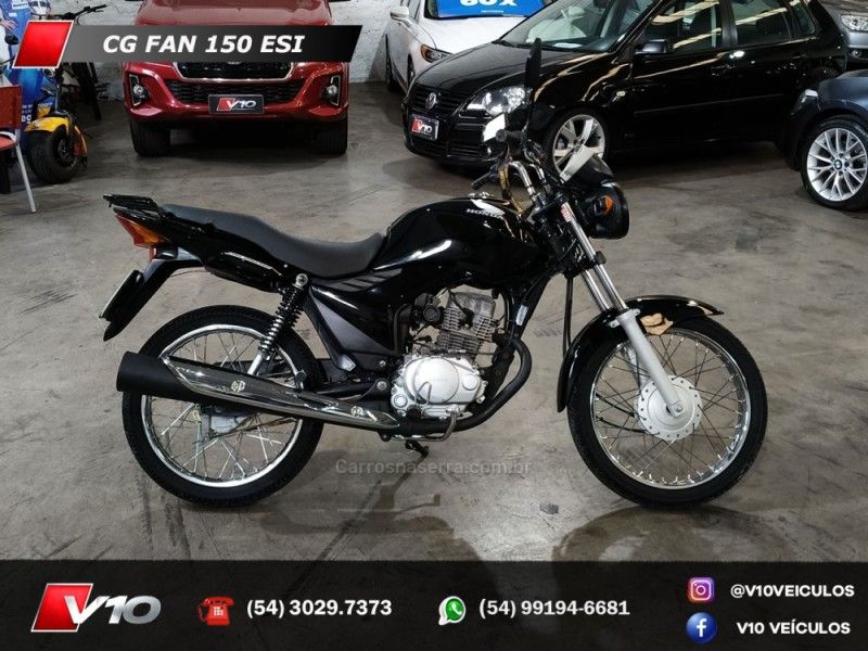 Honda Motos CG 150 FAN ESI 2009/2010 V10 VEÍCULOS CAXIAS DO SUL / Carros no Vale